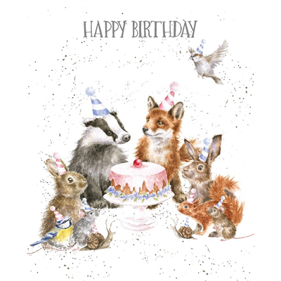 Wrendale Birthday Card - Woodland Party